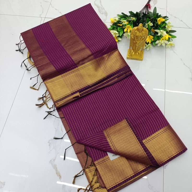 Maheshwari Checked Cotton Sarees
