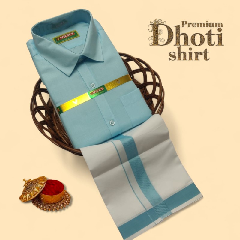 Cotton Dhoti & Shirt