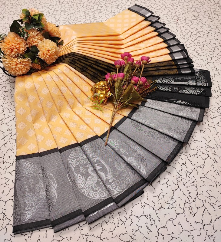 3D Embossed Pattu Sarees
