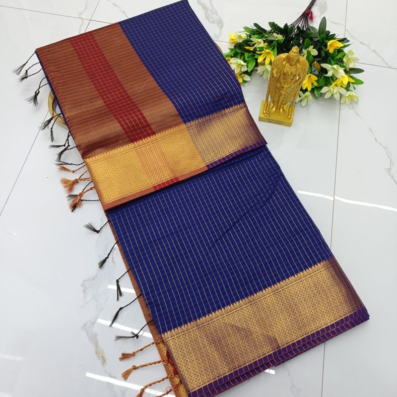 Maheshwari Checked Cotton Sarees
