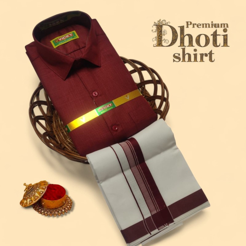 Cotton Dhoti & Shirt