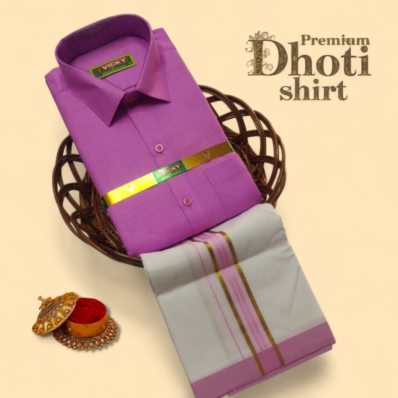 Cotton Dhoti & Shirt