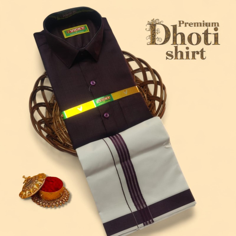 Cotton Dhoti & Shirt