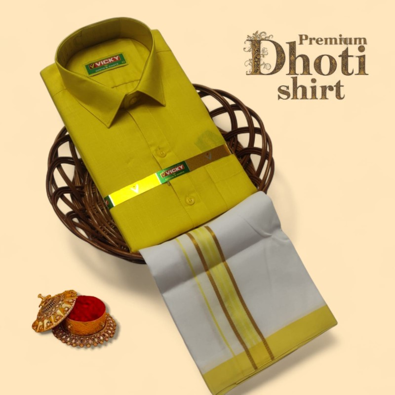 Cotton Dhoti & Shirt