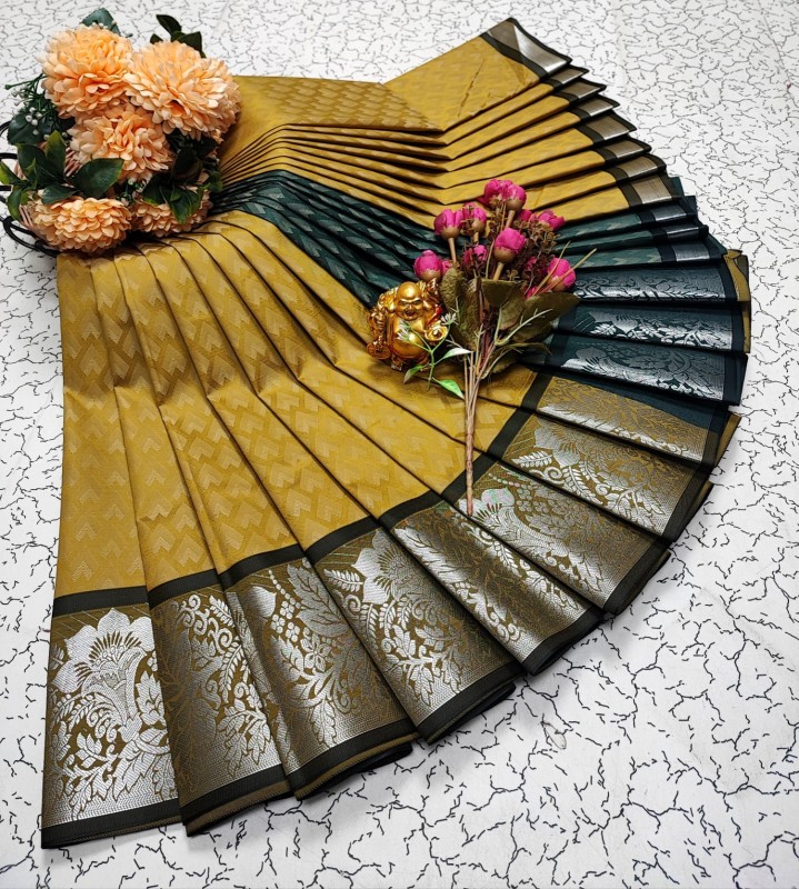 3D Embossed Pattu Sarees