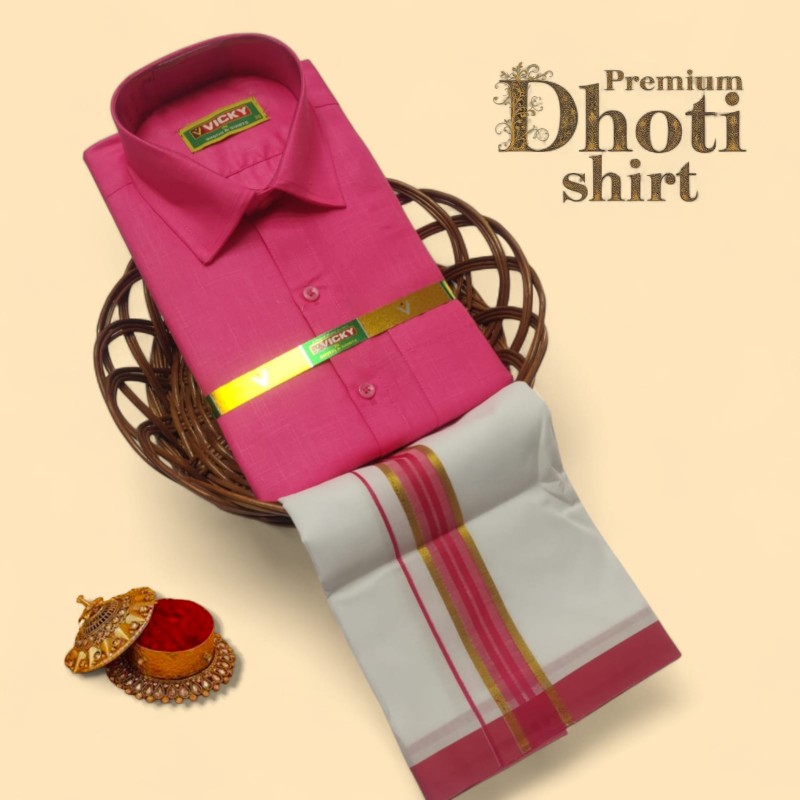 Cotton Dhoti & Shirt