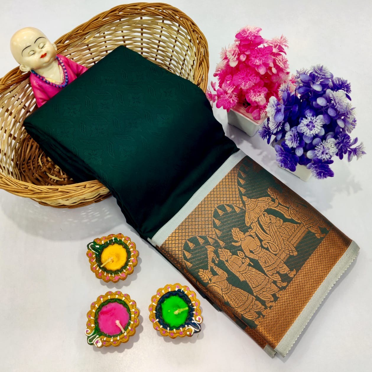 3D Embossed Sarees