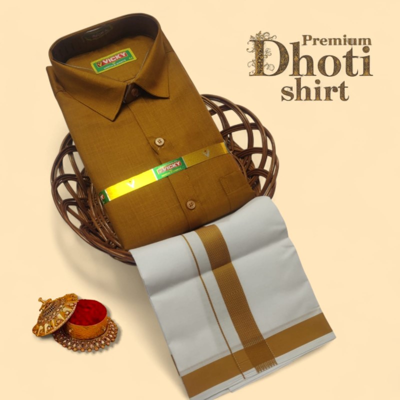 Cotton Dhoti & Shirt