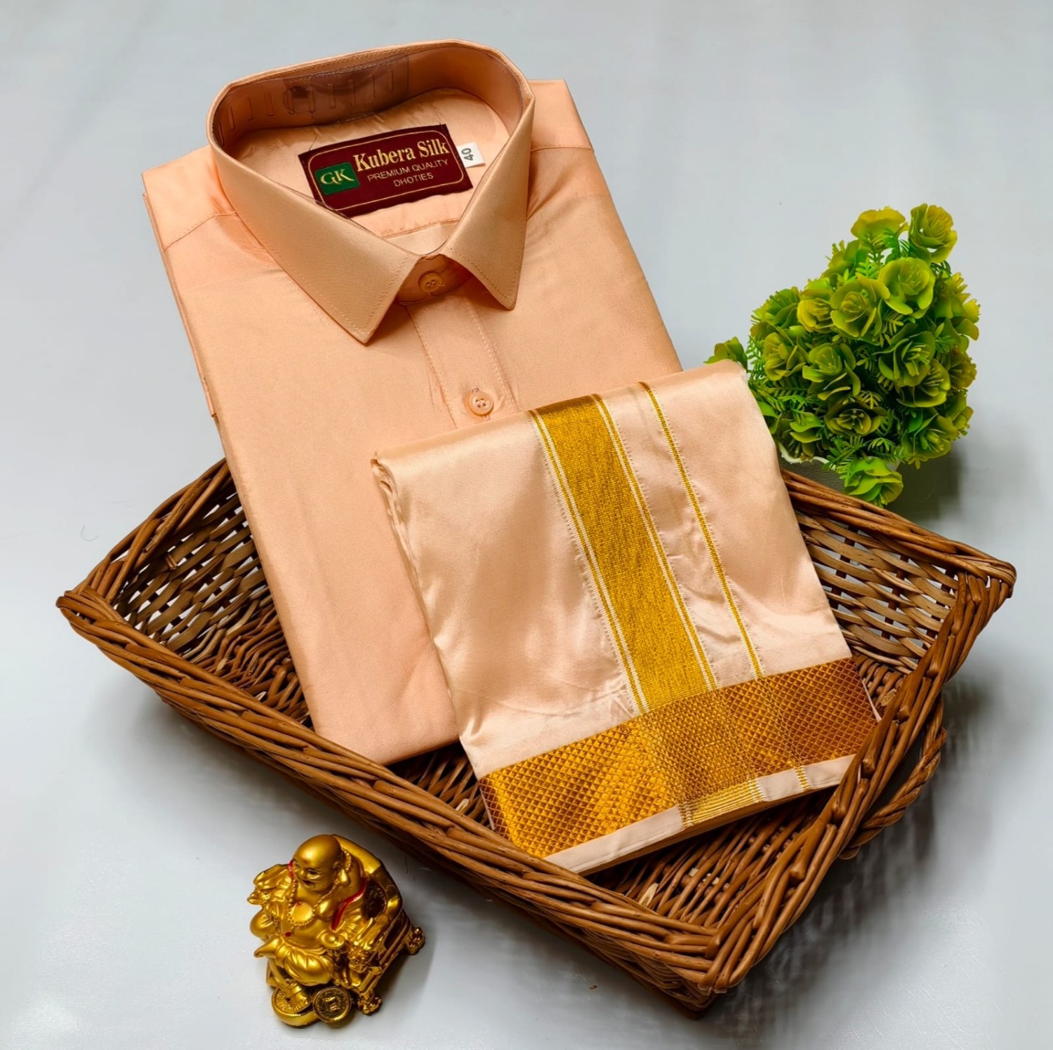 Pattu Dhoti Shirt